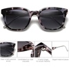 image:imageSOJOS Classic Square Polarized Sunglasses Womens Mens Retro Trendy UV400 Sunnies SJ2050Black TortoiseGrey