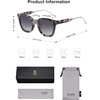 image:imageSOJOS Classic Square Polarized Sunglasses Womens Mens Retro Trendy UV400 Sunnies SJ2050Black TortoiseGrey