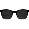 image:imageSOJOS Classic Square Polarized Sunglasses Womens Mens Retro Trendy UV400 Sunnies SJ2050BlackDark Grey
