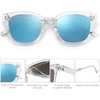 image:imageSOJOS Classic Square Polarized Sunglasses Womens Mens Retro Trendy UV400 Sunnies SJ2050ClearBlue Mirrored