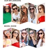 image:imageSOJOS Classic Square Polarized Sunglasses Womens Mens Retro Trendy UV400 Sunnies SJ2050ClearBlue Mirrored