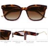 image:imageSOJOS Classic Square Polarized Sunglasses Womens Mens Retro Trendy UV400 Sunnies SJ2050Dark TortoiseBrown