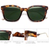 image:imageSOJOS Classic Square Polarized Sunglasses Womens Mens Retro Trendy UV400 Sunnies SJ2050Dark TortoiseGreen