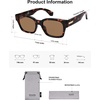 image:imageSOJOS Classic Square Polarized Sunglasses for Women Men Trendy Unisex Design SJ2372Amber BrownBrown