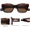 image:imageSOJOS Classic Square Polarized Sunglasses for Women Men Trendy Unisex Design SJ2372Amber BrownBrown