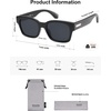 image:imageSOJOS Classic Square Polarized Sunglasses for Women Men Trendy Unisex Design SJ2372BlackGrey