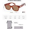 image:imageSOJOS Classic Square Polarized Sunglasses for Women Men Trendy Unisex Design SJ2372BrownBrown
