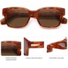 image:imageSOJOS Classic Square Polarized Sunglasses for Women Men Trendy Unisex Design SJ2372BrownBrown