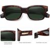 image:imageSOJOS Classic Square Polarized Sunglasses for Women Men Trendy Unisex Design SJ2372BrownGreen