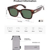 image:imageSOJOS Classic Square Polarized Sunglasses for Women Men Trendy Unisex Design SJ2372BrownGreen