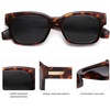 image:imageSOJOS Classic Square Polarized Sunglasses for Women Men Trendy Unisex Design SJ2372BrownGrey