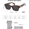 image:imageSOJOS Classic Square Polarized Sunglasses for Women Men Trendy Unisex Design SJ2372BrownGrey
