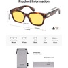 image:imageSOJOS Classic Square Polarized Sunglasses for Women Men Trendy Unisex Design SJ2372BrownYellow