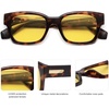 image:imageSOJOS Classic Square Polarized Sunglasses for Women Men Trendy Unisex Design SJ2372BrownYellow