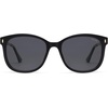 image:imageSOJOS Classic Square Polarized Sunglasses for Women Oversized Trendy Retro UV Protection Shade SJ2640Black Frame Grey Lens