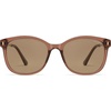 image:imageSOJOS Classic Square Polarized Sunglasses for Women Oversized Trendy Retro UV Protection Shade SJ2640Brown Frame Brown Lens