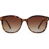 image:imageSOJOS Classic Square Polarized Sunglasses for Women Oversized Trendy Retro UV Protection Shade SJ2640Tortoise Frame Brown Grading Lens