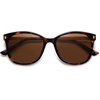 image:imageSOJOS Classic Square Polarized Sunglasses for Women Oversized Trendy Retro UV Protection Shade SJ2640Tortoise Frame Brown Lens