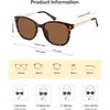 image:imageSOJOS Classic Square Polarized Sunglasses for Women Oversized Trendy Retro UV Protection Shade SJ2640Tortoise Frame Brown Lens