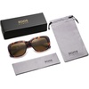 image:imageSOJOS Classic Thick Rectangle Polarized Sunglasses for Women Men Trendy 90s Square Frame Shades SJ2635Amber TortoiseBrown Grading Lens
