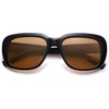 image:imageSOJOS Classic Thick Rectangle Polarized Sunglasses for Women Men Trendy 90s Square Frame Shades SJ2635BlackBrown