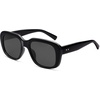 image:imageSOJOS Classic Thick Rectangle Polarized Sunglasses for Women Men Trendy 90s Square Frame Shades SJ2635BlackGrey