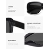 image:imageSOJOS Classic Thick Rectangle Polarized Sunglasses for Women Men Trendy 90s Square Frame Shades SJ2635BlackGrey