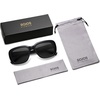 image:imageSOJOS Classic Thick Rectangle Polarized Sunglasses for Women Men Trendy 90s Square Frame Shades SJ2635BlackGrey