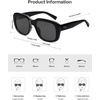 image:imageSOJOS Classic Thick Rectangle Polarized Sunglasses for Women Men Trendy 90s Square Frame Shades SJ2635BlackGrey