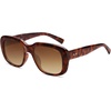 image:imageSOJOS Classic Thick Rectangle Polarized Sunglasses for Women Men Trendy 90s Square Frame Shades SJ2635Brown Tortoise FrameBrown Lens