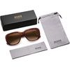 image:imageSOJOS Classic Thick Rectangle Polarized Sunglasses for Women Men Trendy 90s Square Frame Shades SJ2635Brown Tortoise FrameBrown Lens