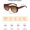 image:imageSOJOS Classic Thick Rectangle Polarized Sunglasses for Women Men Trendy 90s Square Frame Shades SJ2635Brown Tortoise FrameBrown Lens