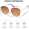 image:imageSOJOS Classic Trendy Square Sunglasses for Women Men Cute Big Frame Gold Shades SJ1137Brown TortoiseGradient Brown