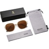 image:imageSOJOS Classic Trendy Square Sunglasses for Women Men Cute Big Frame Gold Shades SJ1137GoldBrown