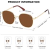 image:imageSOJOS Classic Trendy Square Sunglasses for Women Men Cute Big Frame Gold Shades SJ1137GoldBrown