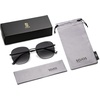 image:imageSOJOS Classic Trendy Square Sunglasses for Women Men Cute Big Frame Gold Shades SJ1137Matt BlackGradient Grey