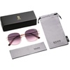 image:imageSOJOS Classic Trendy Square Sunglasses for Women Men Cute Big Frame Gold Shades SJ1137Rose GoldGreyrose