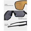image:imageSOJOS Cycling Sport Glasses for Women Man UV400 Protection Wrap Around Lightweight TR90 Frame Sunglasses SJ2353BlackGold