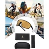 image:imageSOJOS Cycling Sport Glasses for Women Man UV400 Protection Wrap Around Lightweight TR90 Frame Sunglasses SJ2353BlackGold