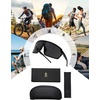 image:imageSOJOS Cycling Sport Glasses for Women Man UV400 Protection Wrap Around Lightweight TR90 Frame Sunglasses SJ2353BlackGrey
