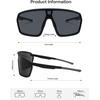 image:imageSOJOS Cycling Sport Glasses for Women Man UV400 Protection Wrap Around Lightweight TR90 Frame Sunglasses SJ2353BlackGrey