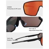 image:imageSOJOS Cycling Sport Glasses for Women Man UV400 Protection Wrap Around Lightweight TR90 Frame Sunglasses SJ2353BlackRed