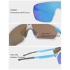 image:imageSOJOS Cycling Sport Glasses for Women Man UV400 Protection Wrap Around Lightweight TR90 Frame Sunglasses SJ2353WhiteBlue