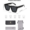 image:imageSOJOS Fashion Oversized Square Cat Eye Polarized Sunglasses for Women Trendy Cateye Style Womens Sunglasses SJ2179BlackGrey