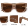 image:imageSOJOS Fashion Oversized Square Cat Eye Polarized Sunglasses for Women Trendy Cateye Style Womens Sunglasses SJ2179BrownBrown