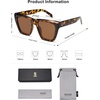 image:imageSOJOS Fashion Oversized Square Cat Eye Polarized Sunglasses for Women Trendy Cateye Style Womens Sunglasses SJ2179LeopardBrown