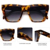 image:imageSOJOS Fashion Oversized Square Cat Eye Polarized Sunglasses for Women Trendy Cateye Style Womens Sunglasses SJ2179TortoiseGrey Grading