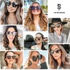 image:imageSOJOS Fashion Round Sunglasses for Women Men Oversized Vintage Shades SJ2057BlackGrey