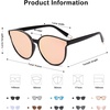 image:imageSOJOS Fashion Round Sunglasses for Women Men Oversized Vintage Shades SJ2057BlackPink