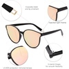 image:imageSOJOS Fashion Round Sunglasses for Women Men Oversized Vintage Shades SJ2057BlackPink
